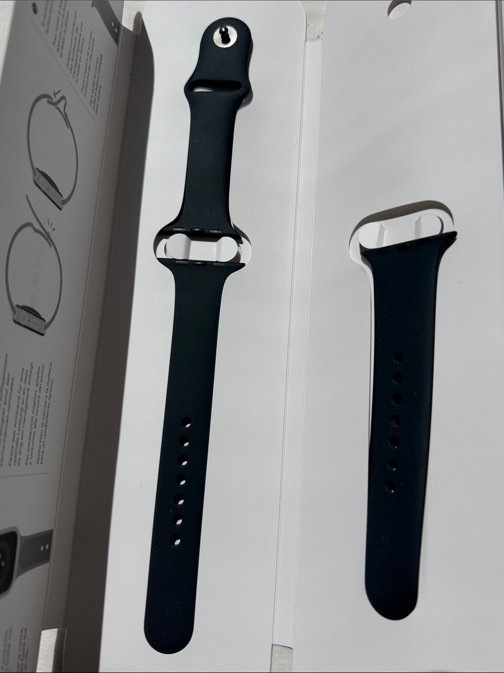 Black Sport Silicone Apple Watch Band for Smartwatches